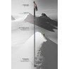 Bâtons monobrin SKIMO CARBON noir-bleu MASTERS (la paire)