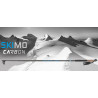 Bâtons monobrin SKIMO CARBON noir-bleu MASTERS (la paire)