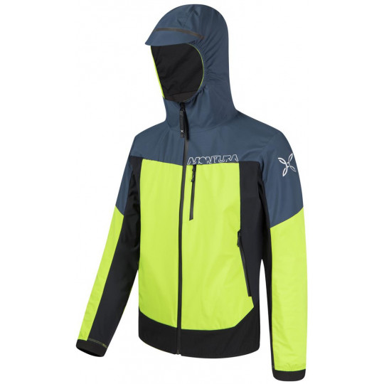 Veste Softshell à capuche AIR ACTION HYBRID JACKET lime-green Montura