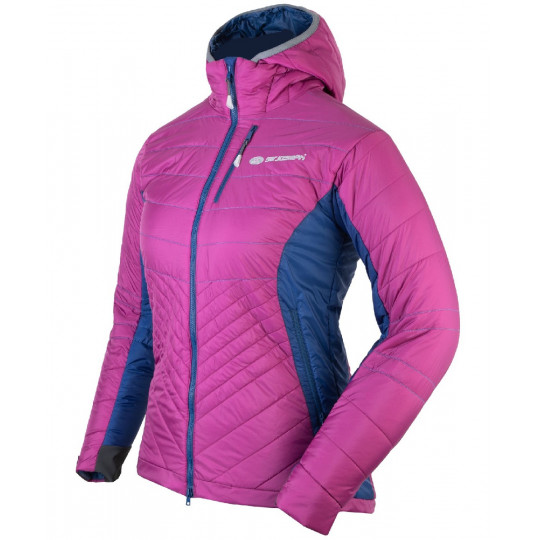 Doudoune à capuche en laine femme LOTUS HOODED LADY navy-berry Sirjoseph