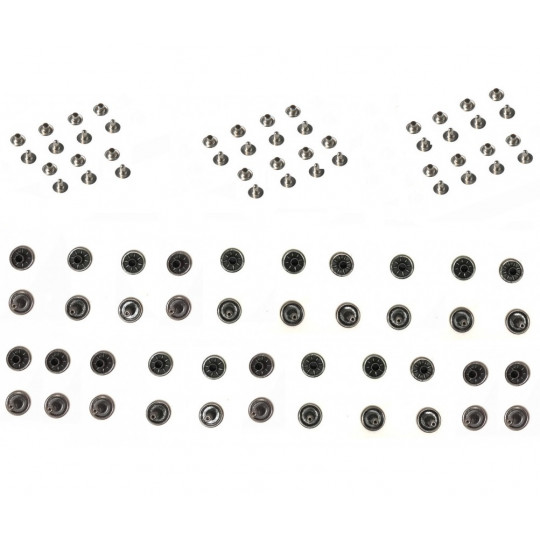 Rivets pour peaux de phoque (1 mâle + 1 femelle)