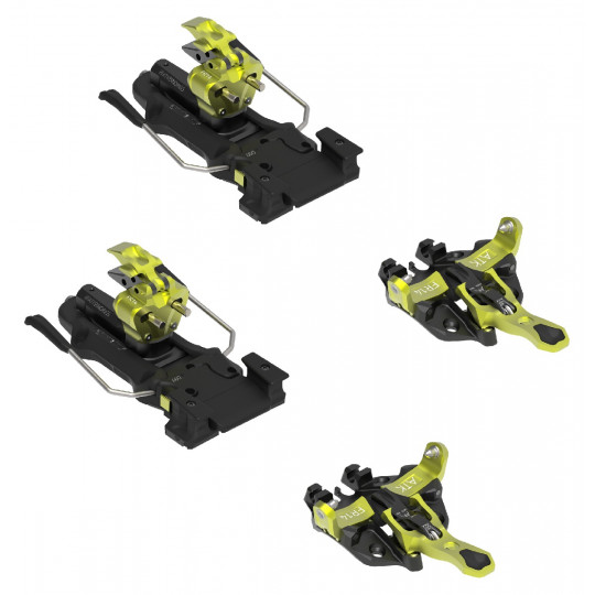 Fixation ski de rando avec freins-skis FR14 Yellow ATK Bindings Full Set