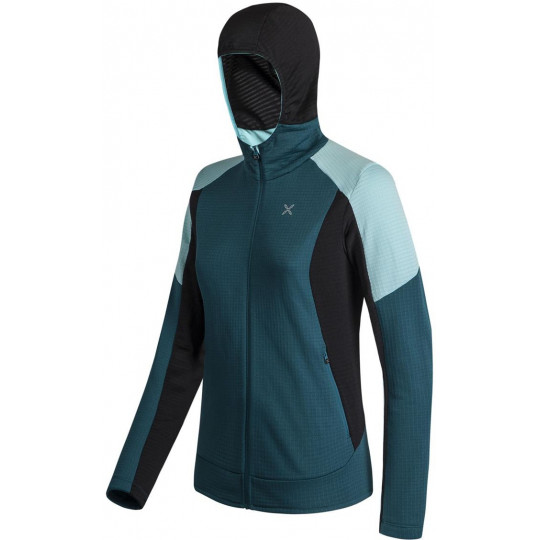 Polaire à capuche femme STRETCH COLOR HOODY JACKET W 5129 baltic-blue Montura