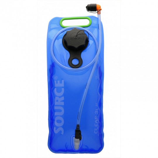 Poche à eau hydratation CLEAR 3L bleu-vert Source