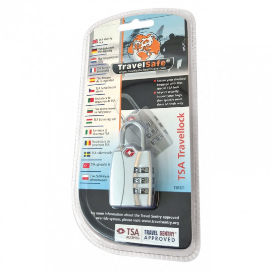 Cadenas de voyages à code TSA Lock TRAVELSAFE 