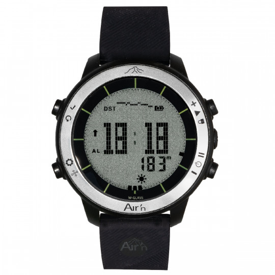 Montre altimètre THEIA WHITE MOON positif bracelet silicone Air'N Outdoor