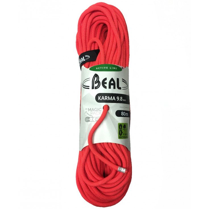 Corde escalade 80m KARMA 9.8mm solid-orange BEAL