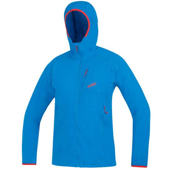 Veste Softshell légère à capuche DRU LIGHT bleu-ocean Directalpine