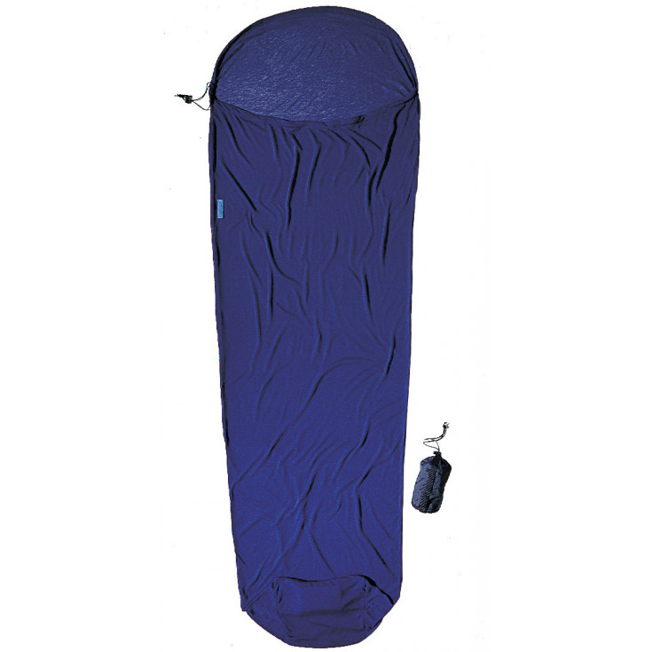 Drap de sac COOLMAX 100% polyester +5°C Mummyliner bluemax COCOON