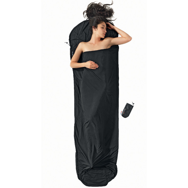 Drap de sac 100% THERMOLITE +7°C PERFORMER Mummyliner black COCOON