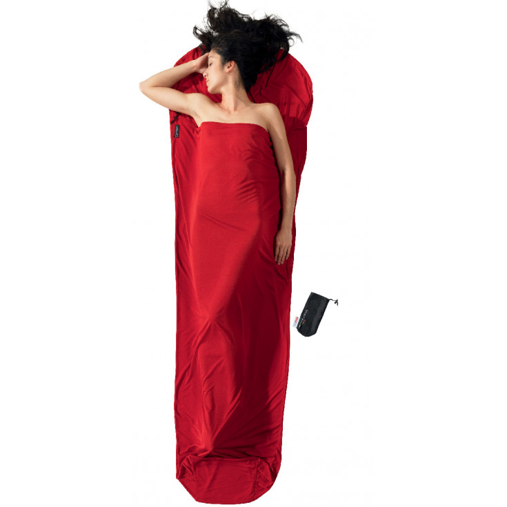 Drap de sac 100% THERMOLITE +9°C RADIATOR Mummyliner red-lava COCOON