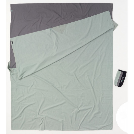 Drap de sac DOUBLE TRAVEL 100% coton +3°C grey COCOON