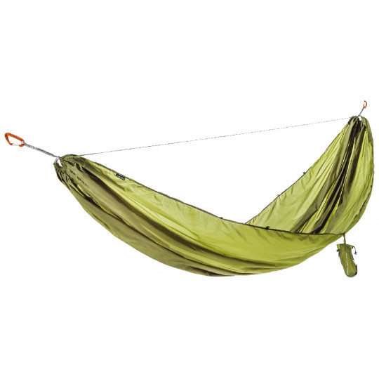 Hamac 1 place ULTRALIGHT HAMMOCK olive-green avec mousquetons COCOON