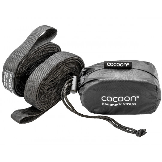 Sangles de fixations pour hamac HAMMOCK TREE STRAPS noires COCOON