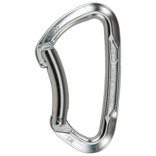Mousqueton simple courbe LIME B gris Climbing Technology