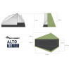 Tente de randonnée ALTO TR1 PLUS FABRIC + FOOTPRINT Seatosummit 2021
