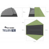 Tente de randonnée TELOS TR2 MESH + FOOTPRINT Seatosummit 2024
