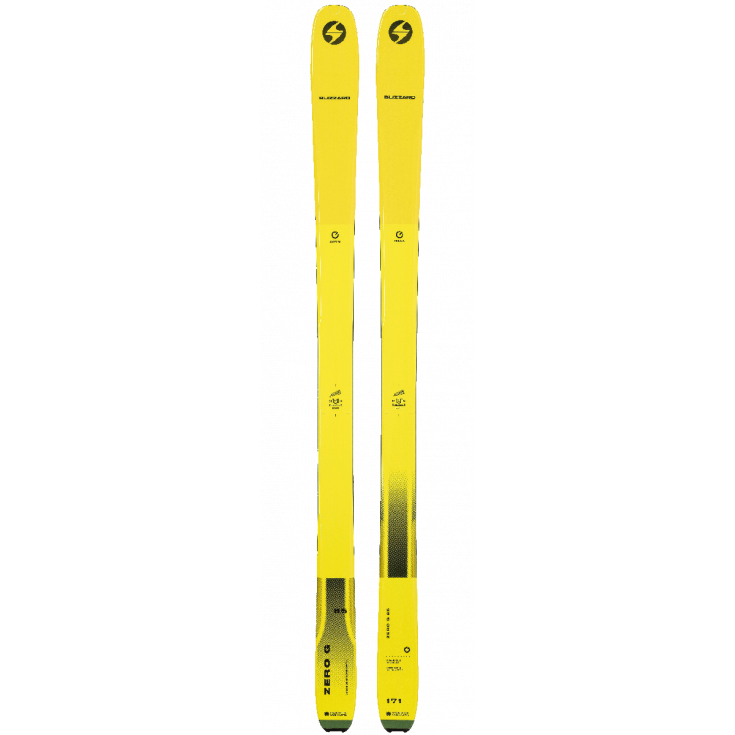 Ski de rando léger ZERO G 85 (FLAT) jaune Blizzard 2022 Montania Sport