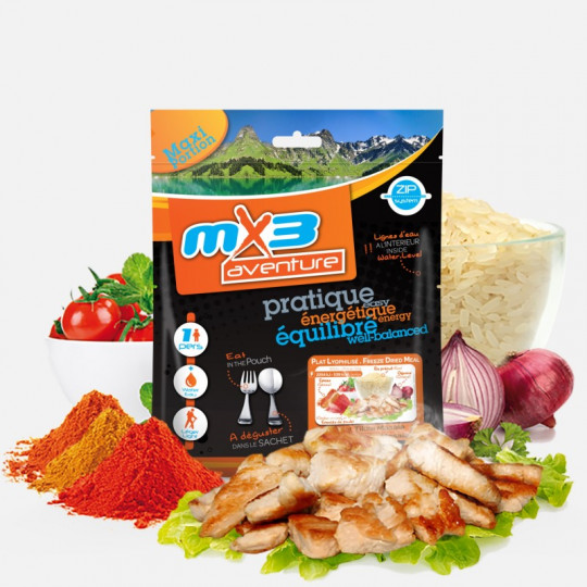 Plat Lyophilisé Poulet Tikka Masala 591 Kcal MX3