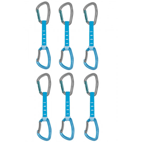 Lot de 6 dégaines escalade DJINN AXESS 12cm bleu Petzl 2021