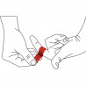 Strap escalade CLIMBING TAPE 3,8cm x 10m rouge CAMP