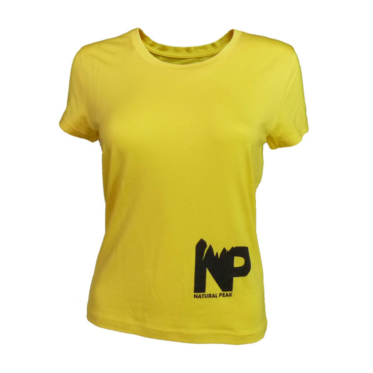 Tee-shirt fibre de bois femme 190 LE MOLE F jaune Natural Peak