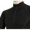 Tee-shirt homme laine Mérinos MERINO ACTIVE LS 1/4 ZIP noir SENSOR