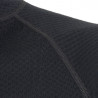 Tee-shirt homme laine Mérinos DOUBLE FACE 1/4 ZIP noir SENSOR