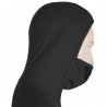 Tee-shirt homme laine Mérinos DOUBLE FACE HOODED noir SENSOR