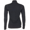 Tee-shirt femme laine Mérinos W'S DOUBLE FACE 1/4 ZIP noir SENSOR