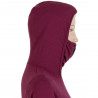 Tee-shirt femme laine Mérinos W'S DOUBLE FACE HOODED lilla SENSOR