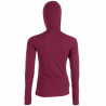 Tee-shirt femme laine Mérinos W'S DOUBLE FACE HOODED lilla SENSOR
