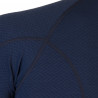 Tee-shirt homme laine Mérinos DOUBLE FACE 1/4 ZIP deep-blue SENSOR