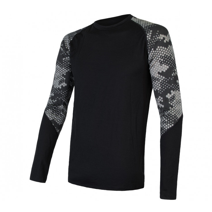 Tee-shirt homme laine Mérinos MERINO IMPRESS LS honeycomb SENSOR
