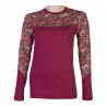 Tee-shirt femme laine Mérinos W'S MERINO IMPRESS LS feather SENSOR
