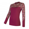 Tee-shirt femme laine Mérinos W'S MERINO IMPRESS LS feather SENSOR