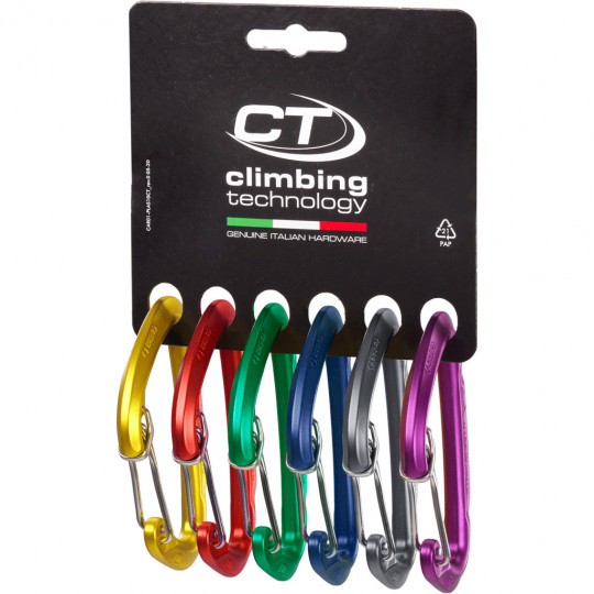 Lot de 6 mousquetons BERRY W 6 PACK de Climbing Technology