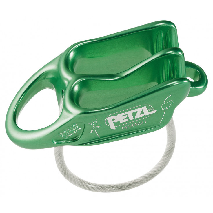 Assureur escalade REVERSO vert Petzl