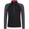 Polaire 1/4 zip STRETCH COLOR ANORAK 9310 gris-rouge Montura