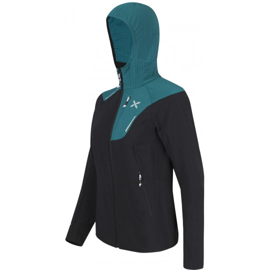 Veste Softshell à capuche femme SKI STYLE 2 JACKET WOMAN noir-baltic Montura