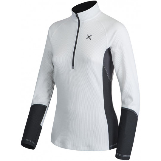 Micro-polaire 1/2 zip femme THERMIC 3 MAGLIA WOMAN crème Montura