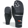 Gants COMBI softshell et surmoufle K SPORT noir-rouge SkiTrab