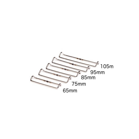 Etrier simple acier pour peaux de phoque BENT BUCKLE de Pomoca (la paire)