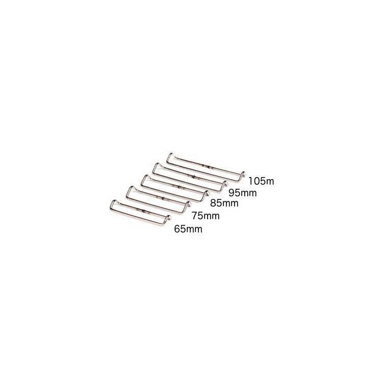 Etrier simple acier pour peaux de phoque BENT BUCKLE de Pomoca (la paire)