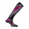 Lot de 3 paires de chaussettes de ski femme PODY AIR SKI noir-rose Thyo