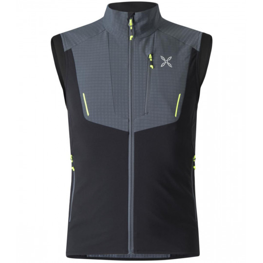 Gilet homme Softshell SKI STYLE VEST 9070F-noir-jaune Montura