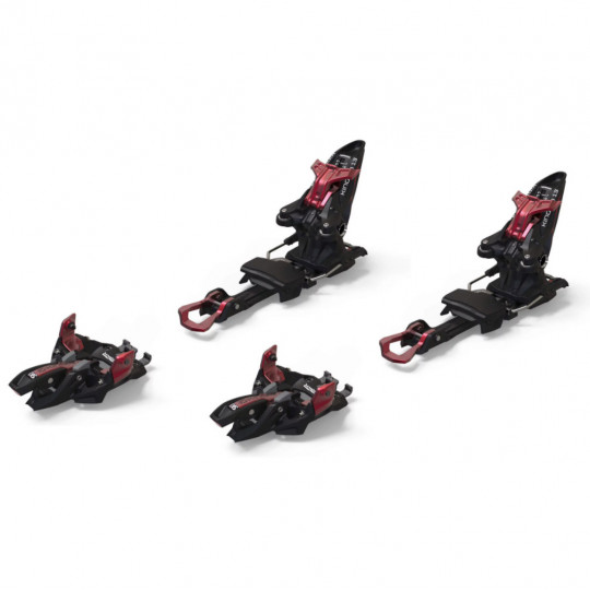 Fixation ski de rando avec freins-skis KINGPIN 13 MARKER 100-125mm Black-Red 2022