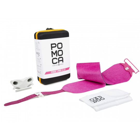 Set de peaux ski de rando à découper FREE PRO 2.0 Readytoclimb 123mm rose POMOCA