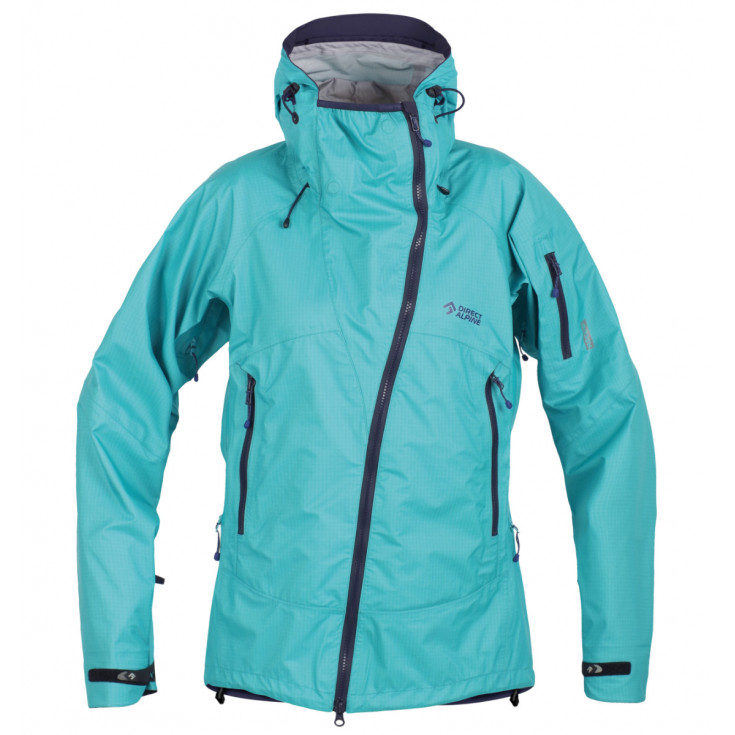 Veste imperméable 3L femme GUIDE LADY 2.0 menthe-indigo Directalpine