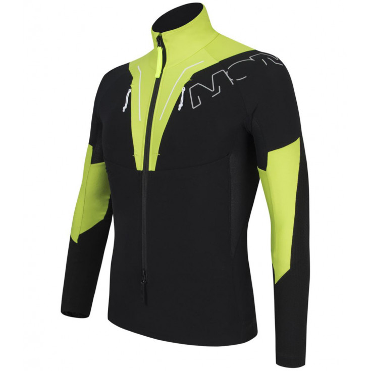 Veste ski alpinisme SLICK MAGLIA noir-lime Montura